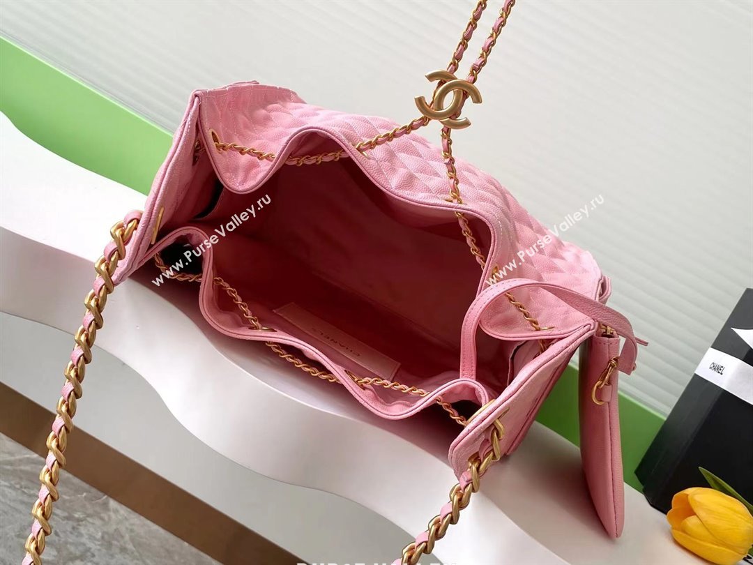 Chanel Grained Calfskin Medium Hobo Bag AS5311 Pink 2025 (YEZI-25072915)