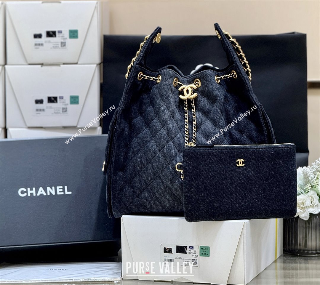 Chanel Denim Medium Hobo Bag AS5311 Black 2025 Top Quality (SHUNY-25072902)