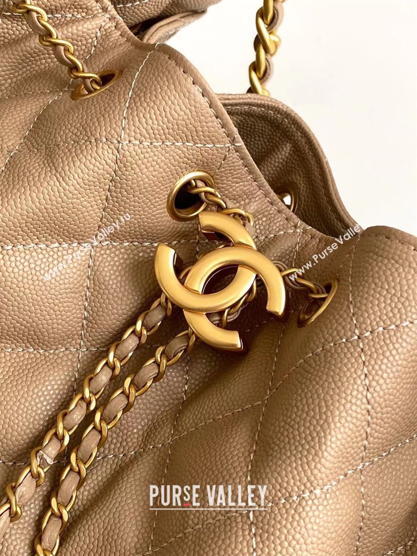 Chanel Grained Calfskin Medium Hobo Bag AS5311 Light Brown 2025 (YEZI-25072916)