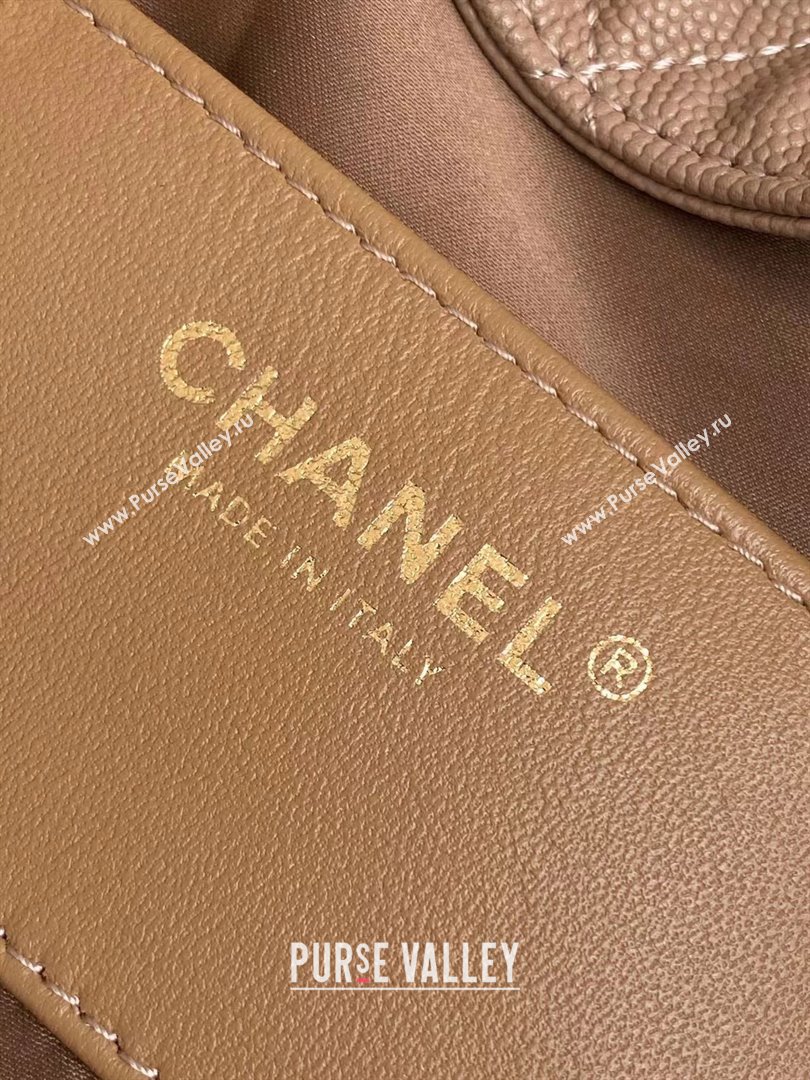 Chanel Grained Calfskin Medium Hobo Bag AS5311 Light Brown 2025 (YEZI-25072916)