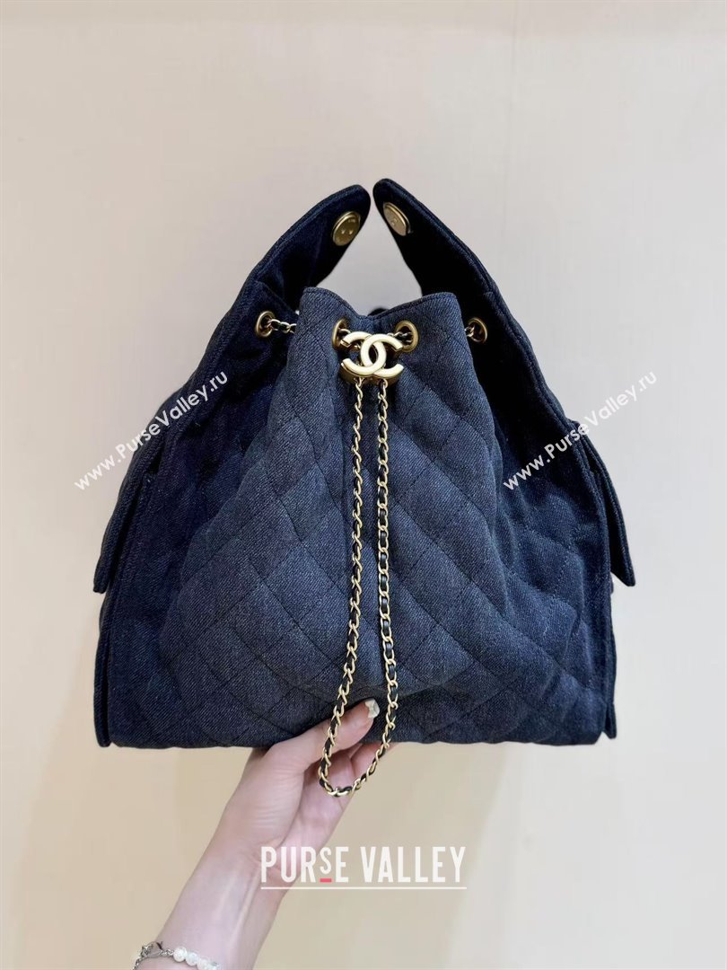 Chanel Denim Medium Hobo Bag AS5311 Black 2025 Top Quality (SHUNY-25072902)