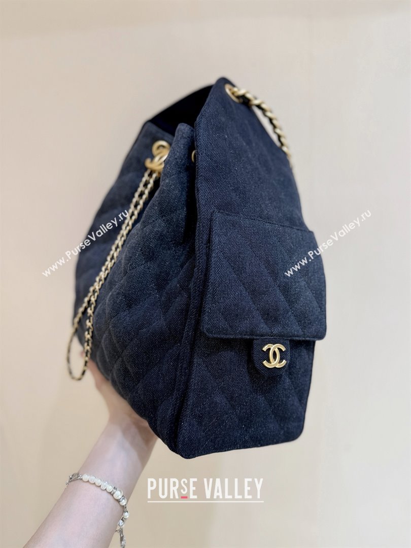 Chanel Denim Medium Hobo Bag AS5311 Black 2025 Top Quality (SHUNY-25072902)