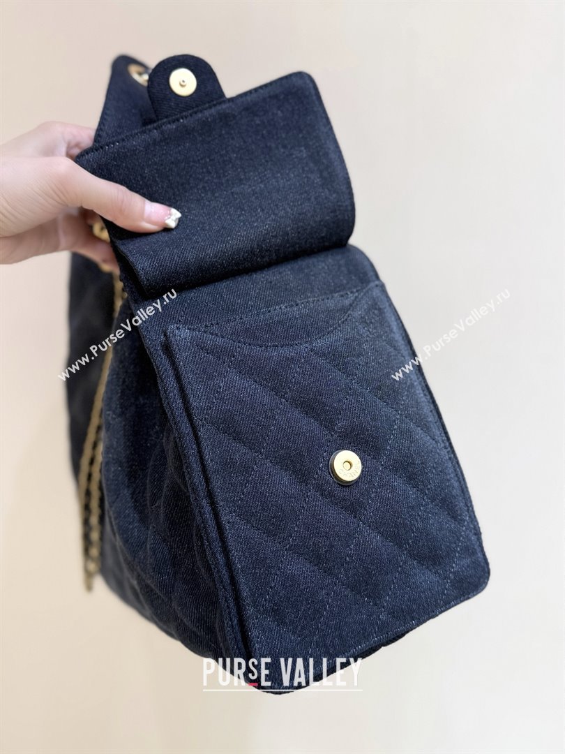 Chanel Denim Medium Hobo Bag AS5311 Black 2025 Top Quality (SHUNY-25072902)