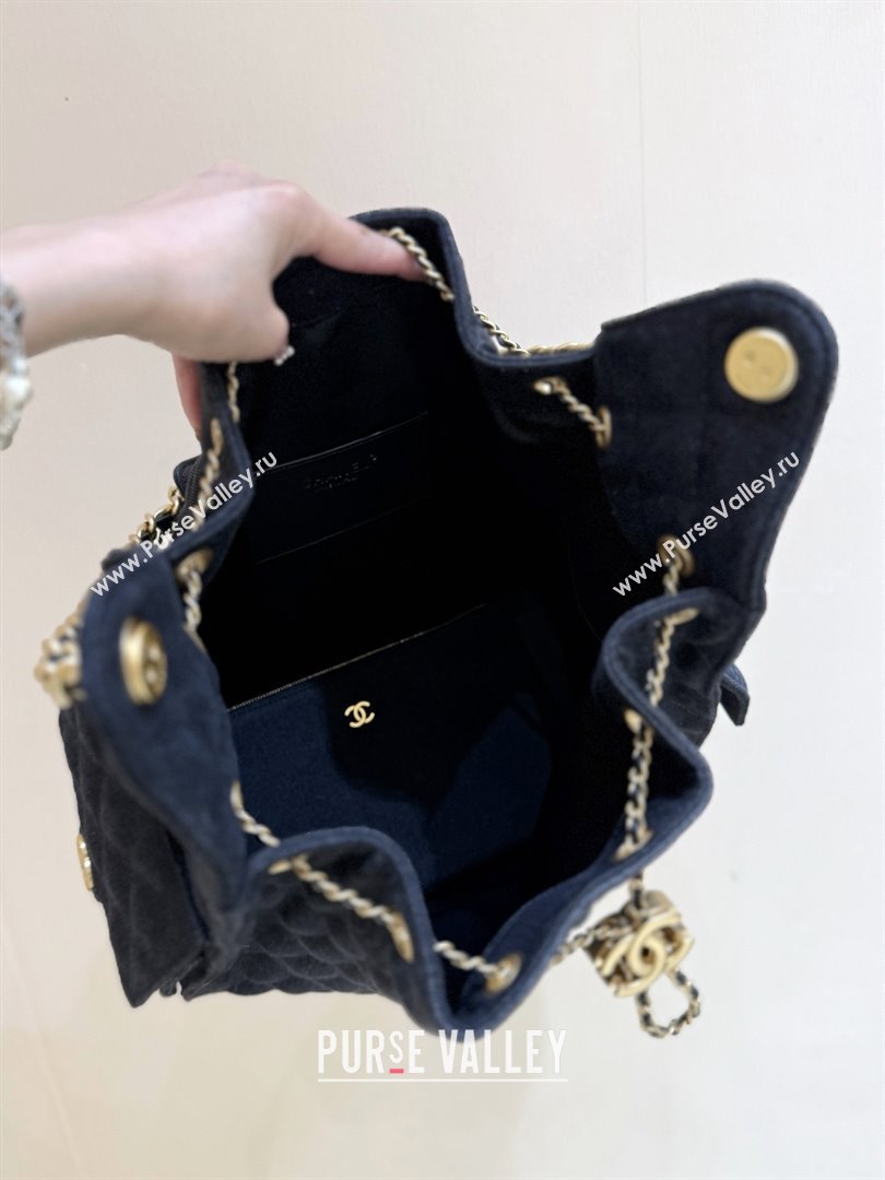 Chanel Denim Medium Hobo Bag AS5311 Black 2025 Top Quality (SHUNY-25072902)