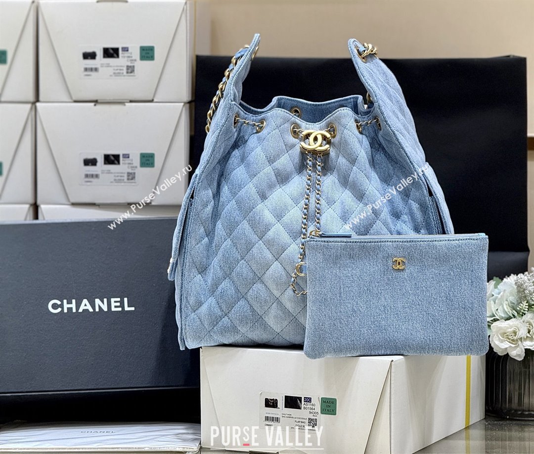 Chanel Denim Medium Hobo Bag AS5311 Light Blue 2025 Top Quality (SHUNY-25072903)