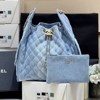 Chanel Denim Medium Hobo Bag AS5311 Light Blue 2025 Top Quality (SHUNY-25072903)