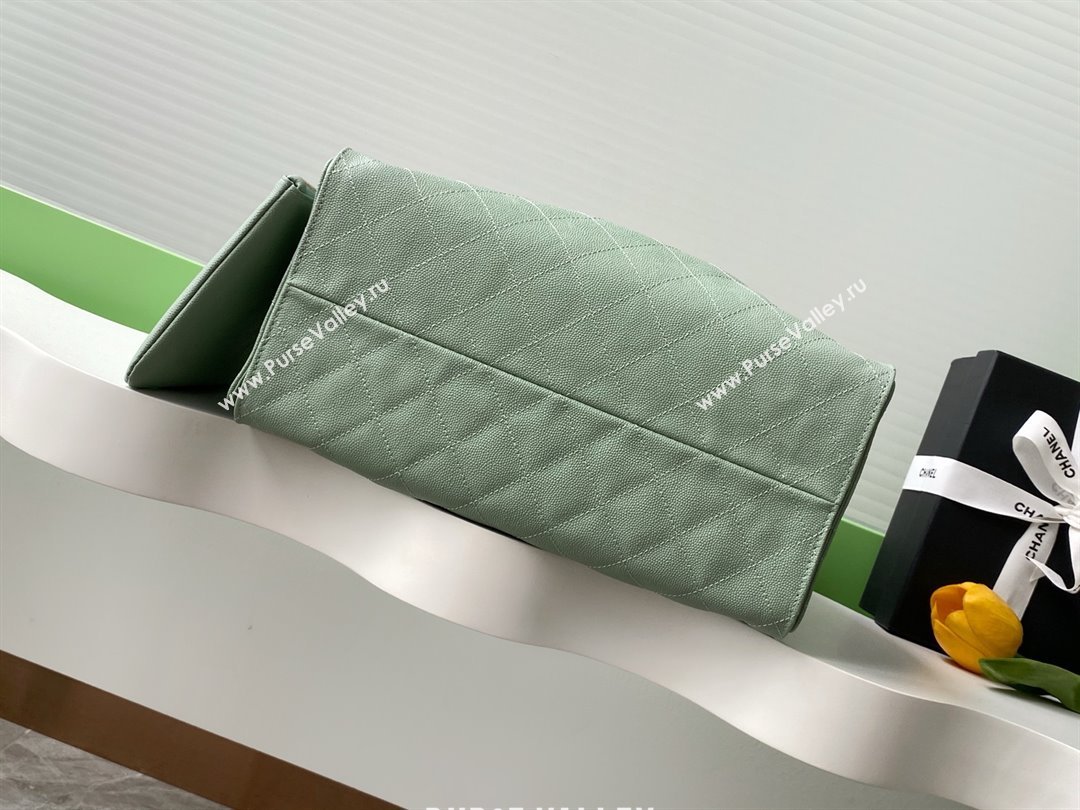 Chanel Grained Calfskin Medium Hobo Bag AS5311 Light Green 2025 (YEZI-25072919)
