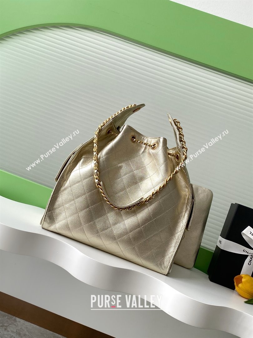 Chanel Grained Calfskin Medium Hobo bag AS5311 Gold 2025 (YEZI-25072920)