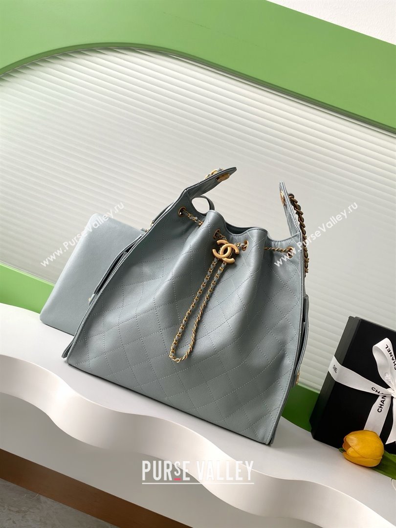 Chanel Grained Calfskin Medium Hobo bag AS5311 Grey 2025 (YEZI-25072921)