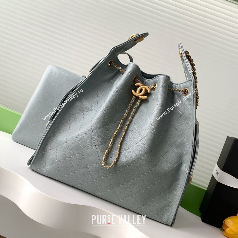 Chanel Grained Calfskin Medium Hobo bag AS5311 Grey 2025 (YEZI-25072921)