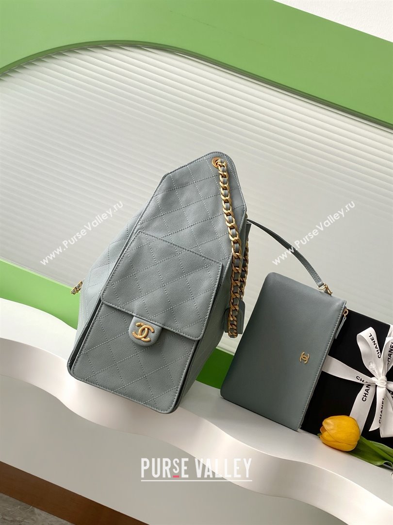 Chanel Grained Calfskin Medium Hobo bag AS5311 Grey 2025 (YEZI-25072921)