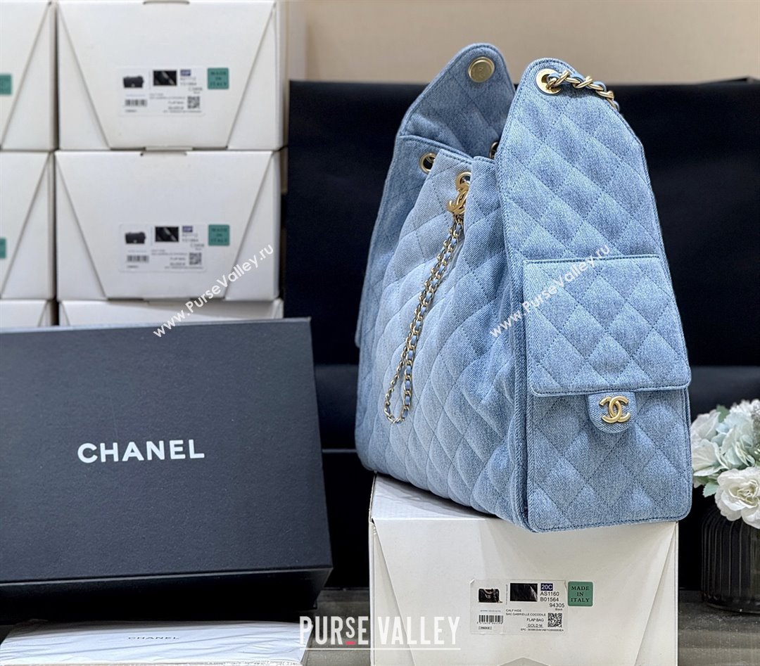 Chanel Denim Medium Hobo Bag AS5311 Light Blue 2025 Top Quality (SHUNY-25072903)