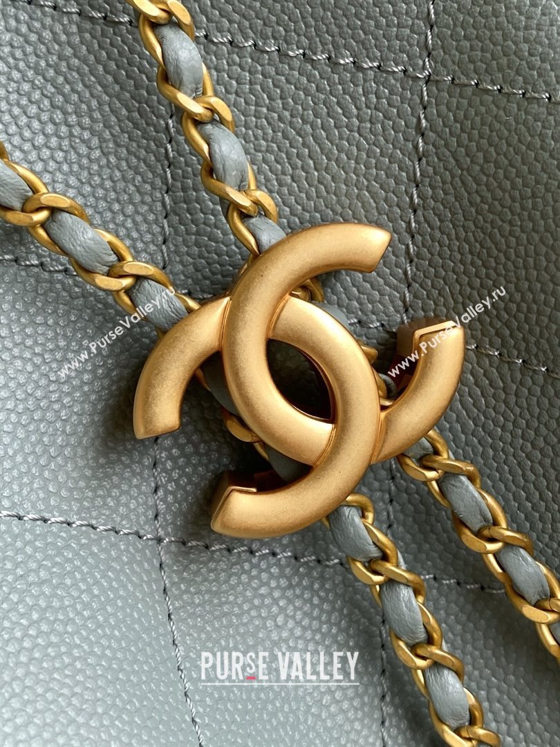 Chanel Grained Calfskin Medium Hobo bag AS5311 Grey 2025 (YEZI-25072921)