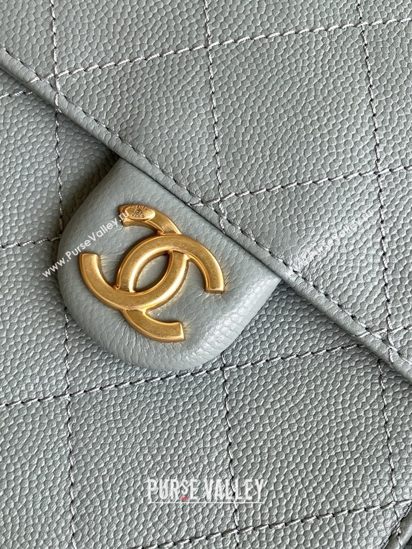 Chanel Grained Calfskin Medium Hobo bag AS5311 Grey 2025 (YEZI-25072921)