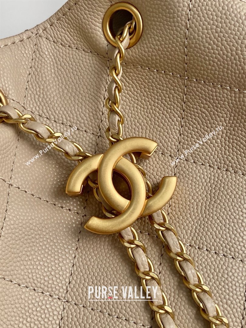 Chanel Grained Calfskin Medium Hobo bag AS5311 Apricot 2025 (YEZI-25072922)