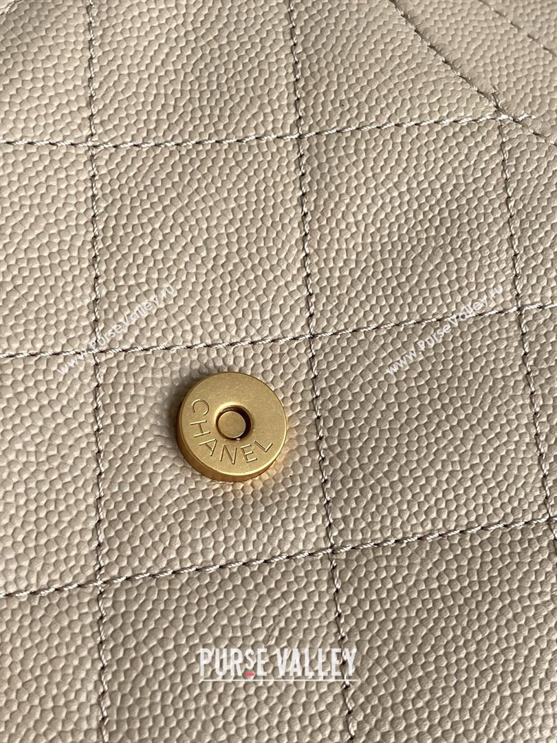 Chanel Grained Calfskin Medium Hobo bag AS5311 Apricot 2025 (YEZI-25072922)