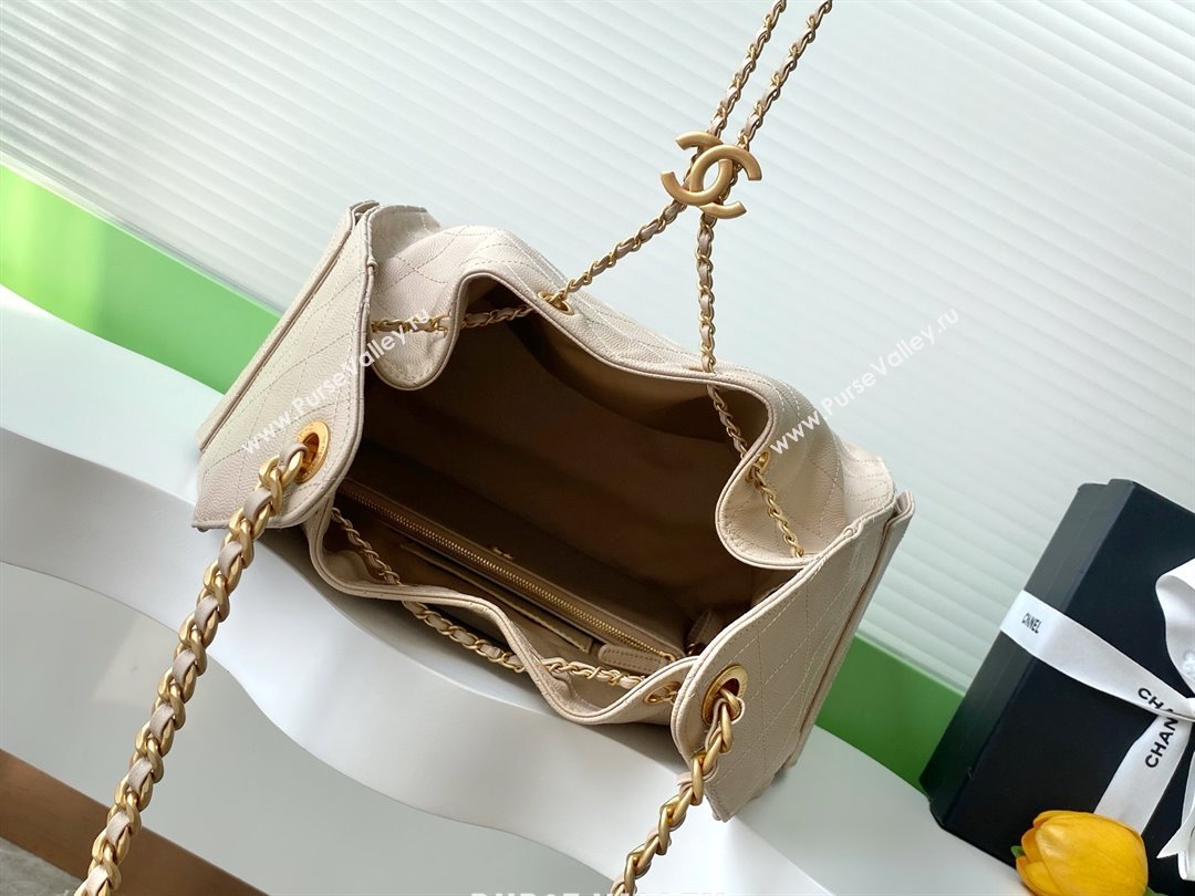 Chanel Grained Calfskin Medium Hobo bag AS5311 Apricot 2025 (YEZI-25072922)