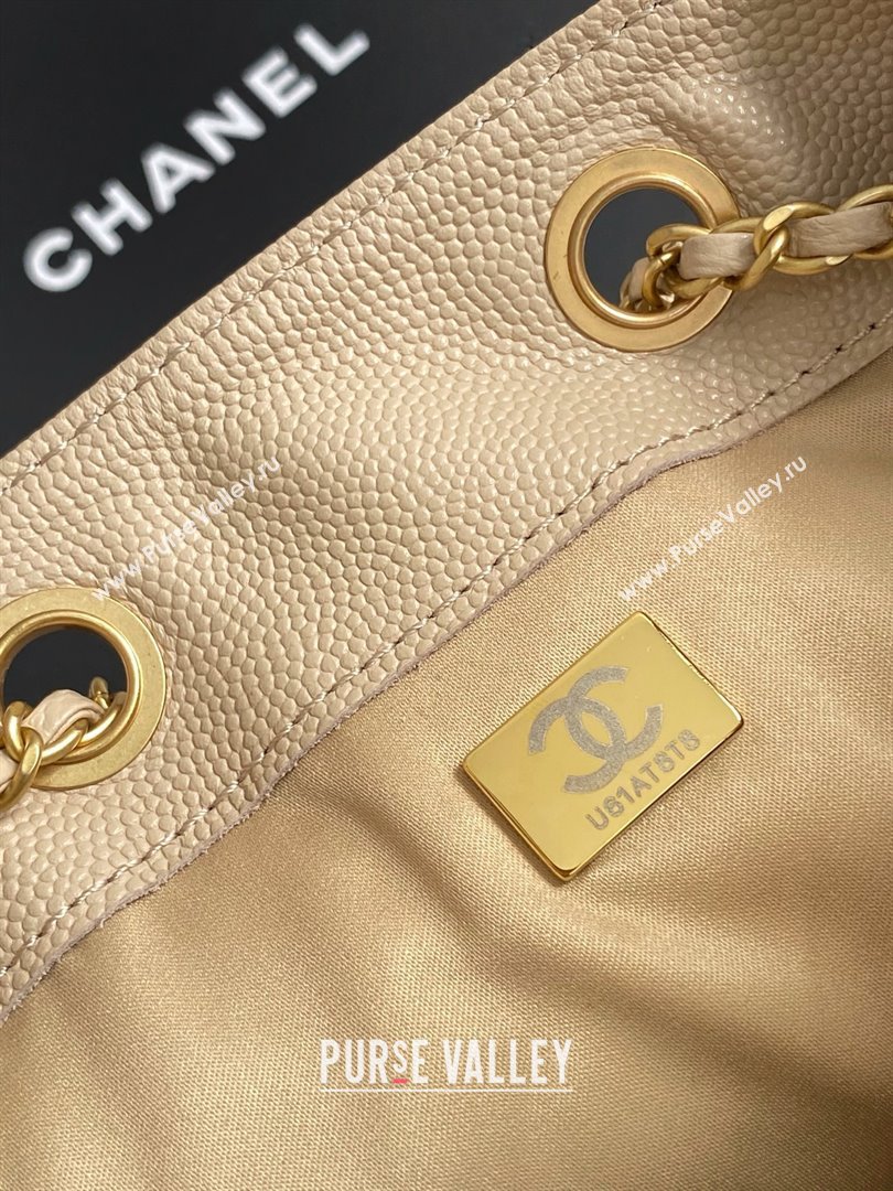 Chanel Grained Calfskin Medium Hobo bag AS5311 Apricot 2025 (YEZI-25072922)
