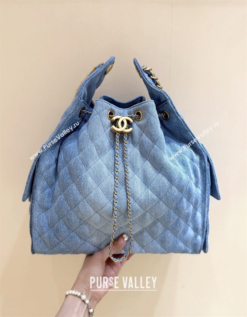 Chanel Denim Medium Hobo Bag AS5311 Light Blue 2025 Top Quality (SHUNY-25072903)