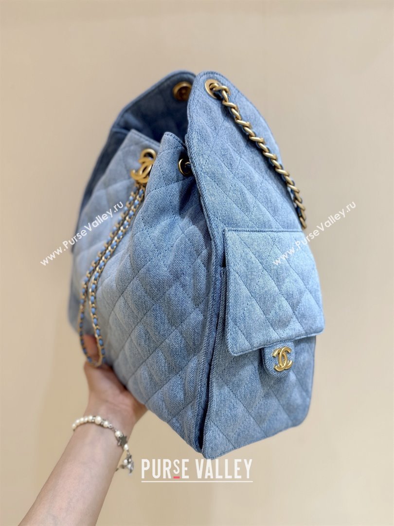 Chanel Denim Medium Hobo Bag AS5311 Light Blue 2025 Top Quality (SHUNY-25072903)