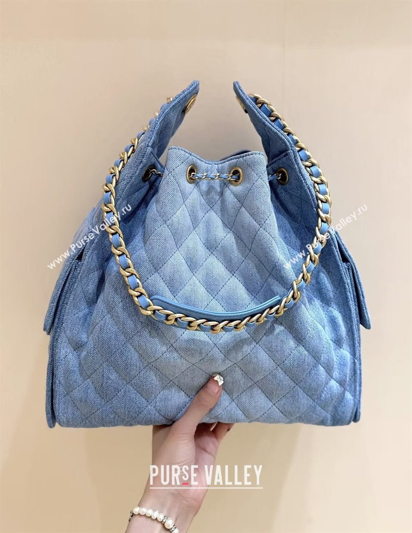 Chanel Denim Medium Hobo Bag AS5311 Light Blue 2025 Top Quality (SHUNY-25072903)