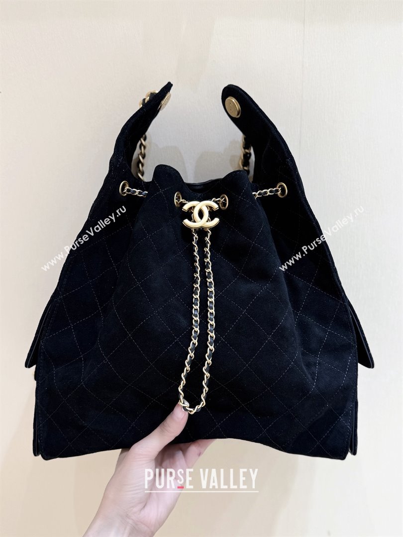 Chanel Suede Calfskin Medium Hobo Bag AS5311 Black 2025 Top Quality (SHUNY-25072905)