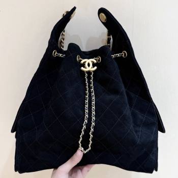 Chanel Suede Calfskin Medium Hobo Bag AS5311 Black 2025 Top Quality (SHUNY-25072905)