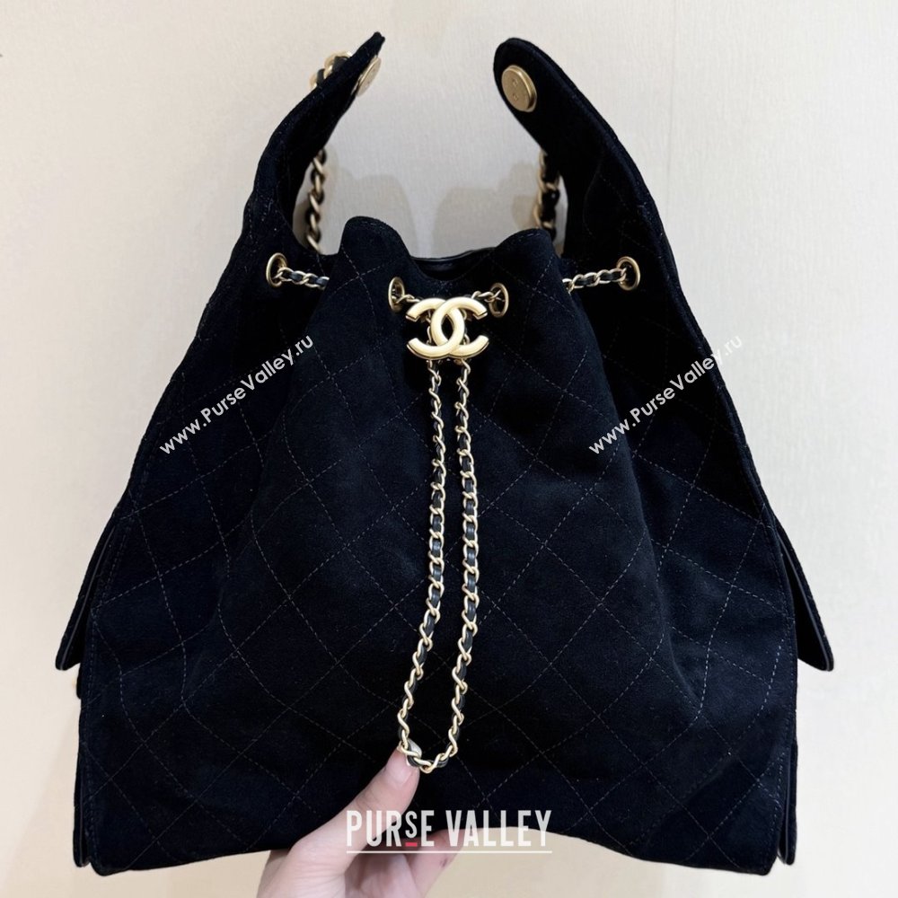Chanel Suede Calfskin Medium Hobo Bag AS5311 Black 2025 Top Quality (SHUNY-25072905)