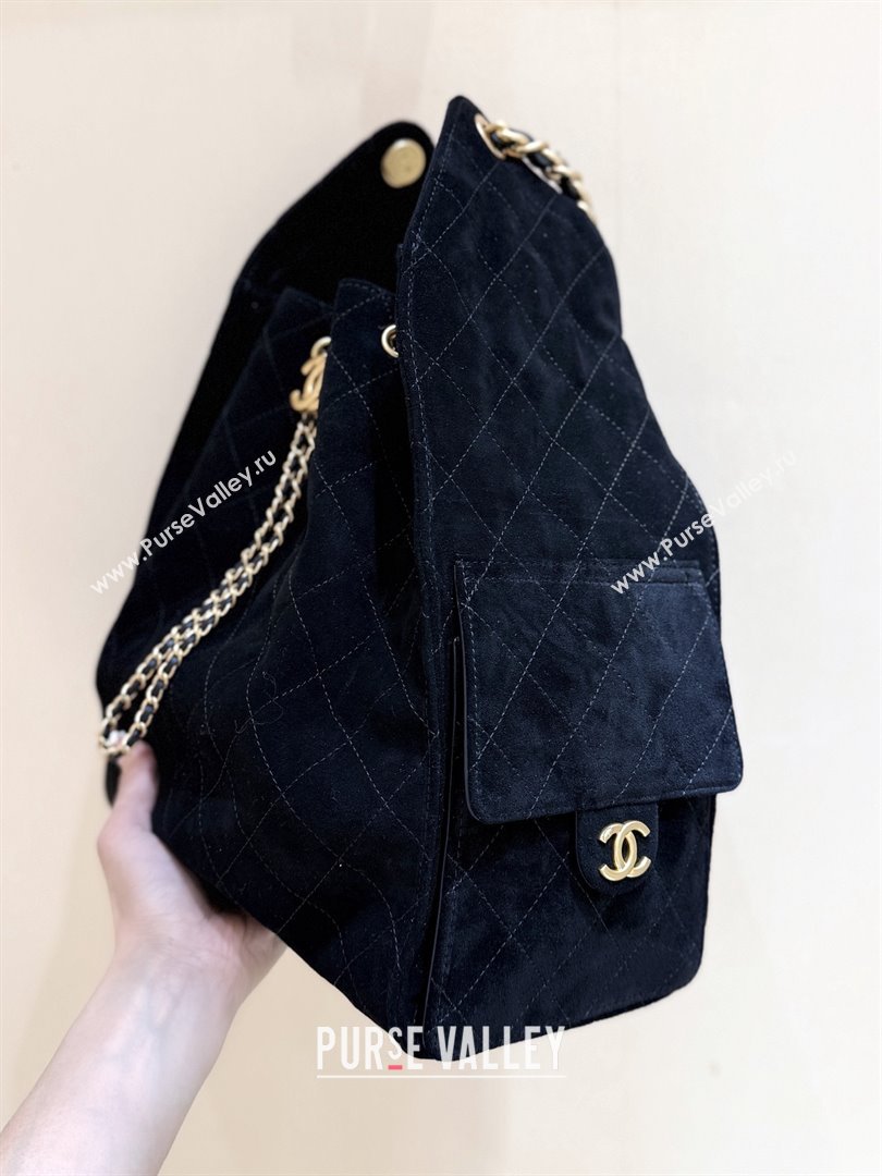 Chanel Suede Calfskin Medium Hobo Bag AS5311 Black 2025 Top Quality (SHUNY-25072905)