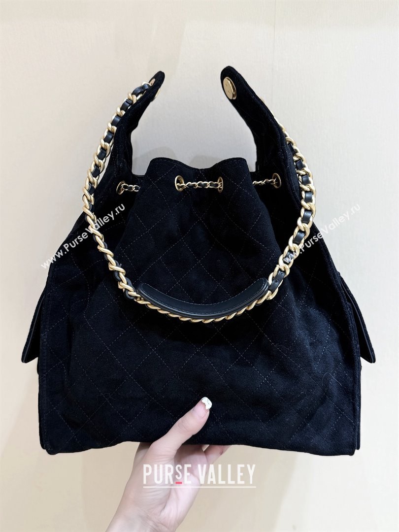 Chanel Suede Calfskin Medium Hobo Bag AS5311 Black 2025 Top Quality (SHUNY-25072905)