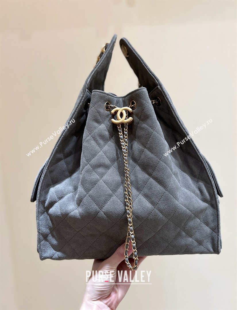 Chanel Suede Calfskin Medium Hobo Bag AS5311 Grey 2025 Top Quality (SHUNY-25072906)