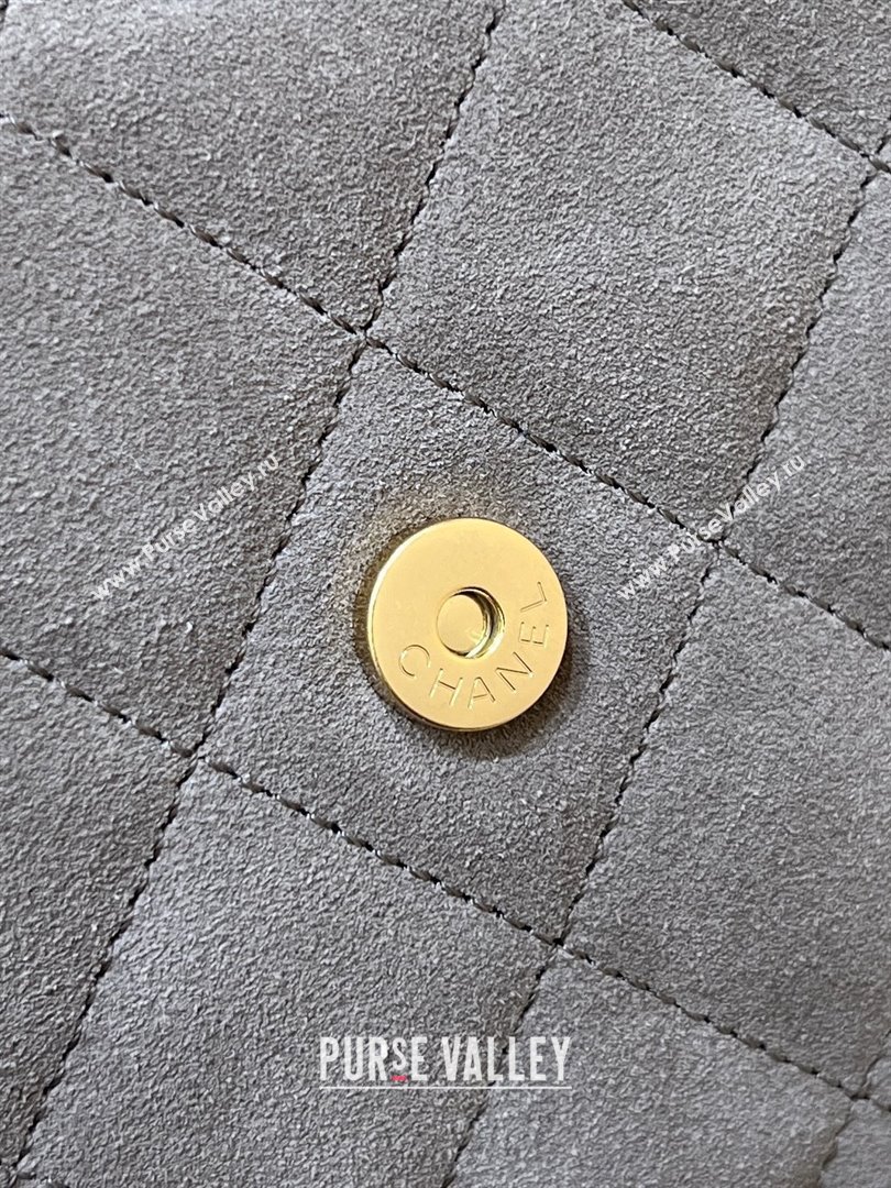 Chanel Suede Calfskin Medium Hobo Bag AS5311 Grey 2025 Top Quality (SHUNY-25072906)