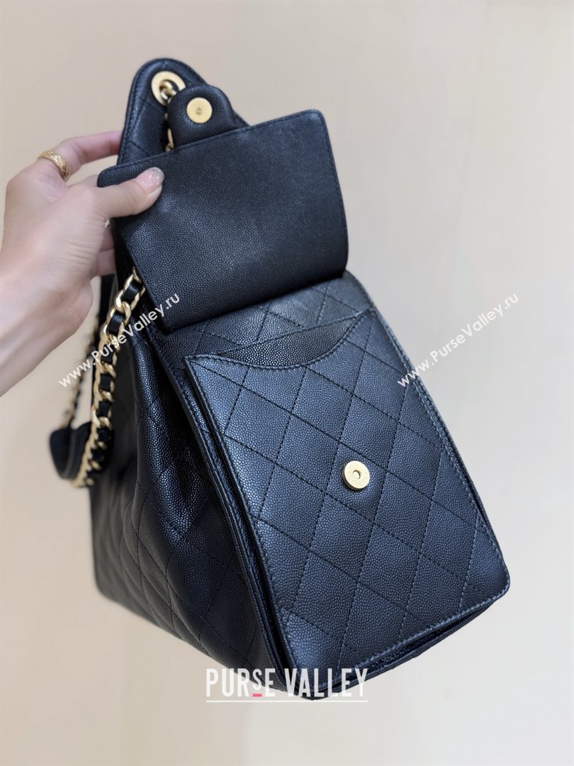 Chanel Haas Grained Calfskin Medium Hobo Bag AS5311 Black 2025 Top Quality (SHUNY-25072907)