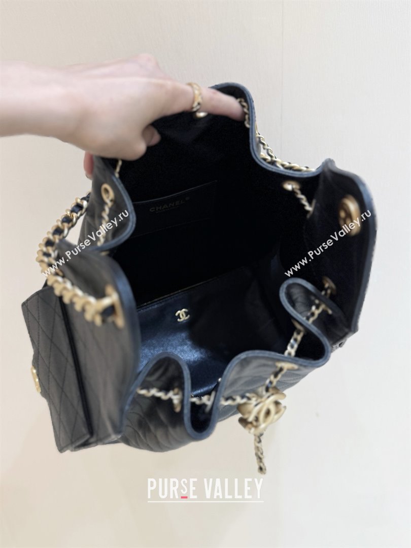 Chanel Haas Grained Calfskin Medium Hobo Bag AS5311 Black 2025 Top Quality (SHUNY-25072907)