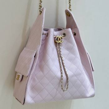 Chanel Haas Grained Calfskin Medium Hobo Bag AS5311 Pink 2025 Top Quality (SHUNY-25072908)