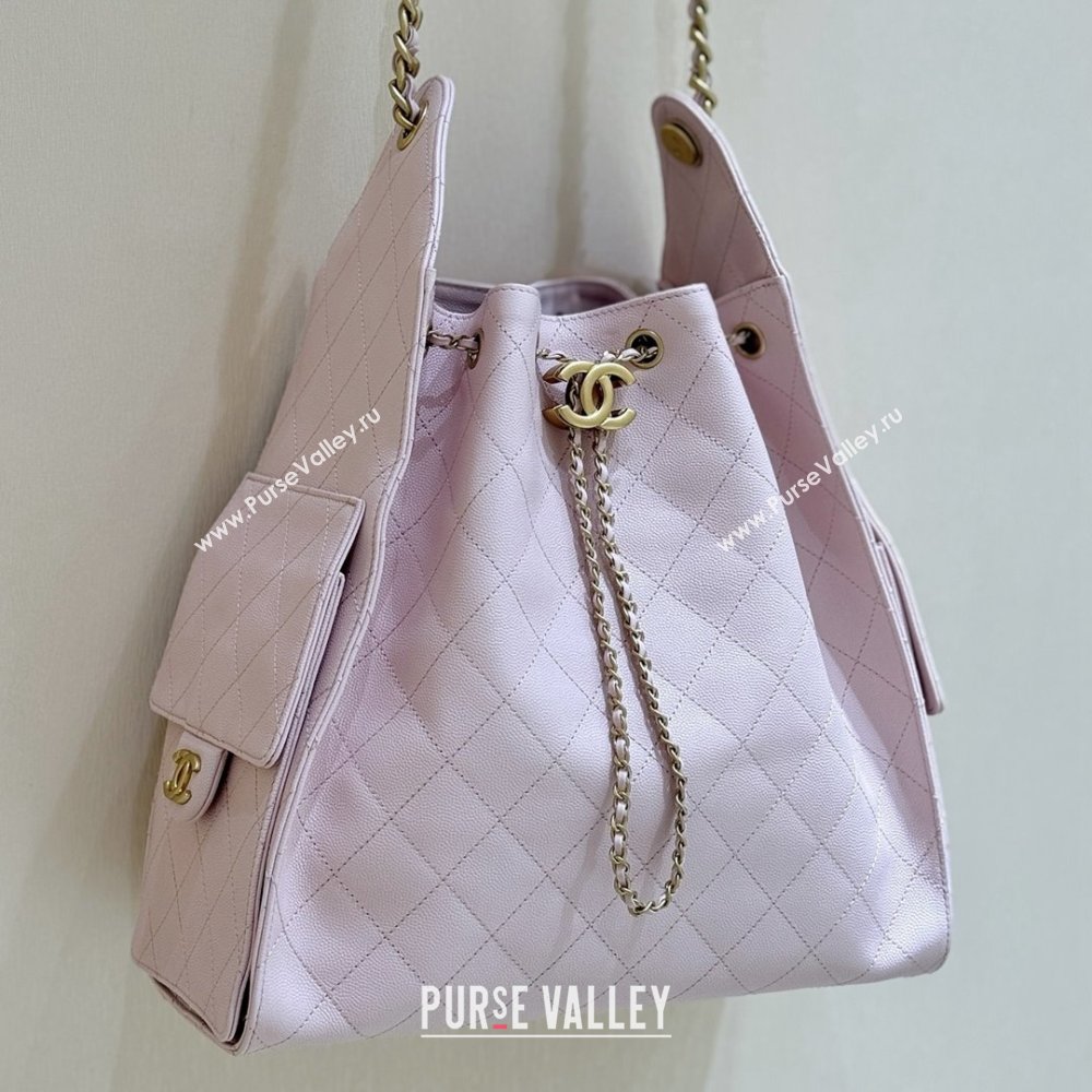 Chanel Haas Grained Calfskin Medium Hobo Bag AS5311 Pink 2025 Top Quality (SHUNY-25072908)