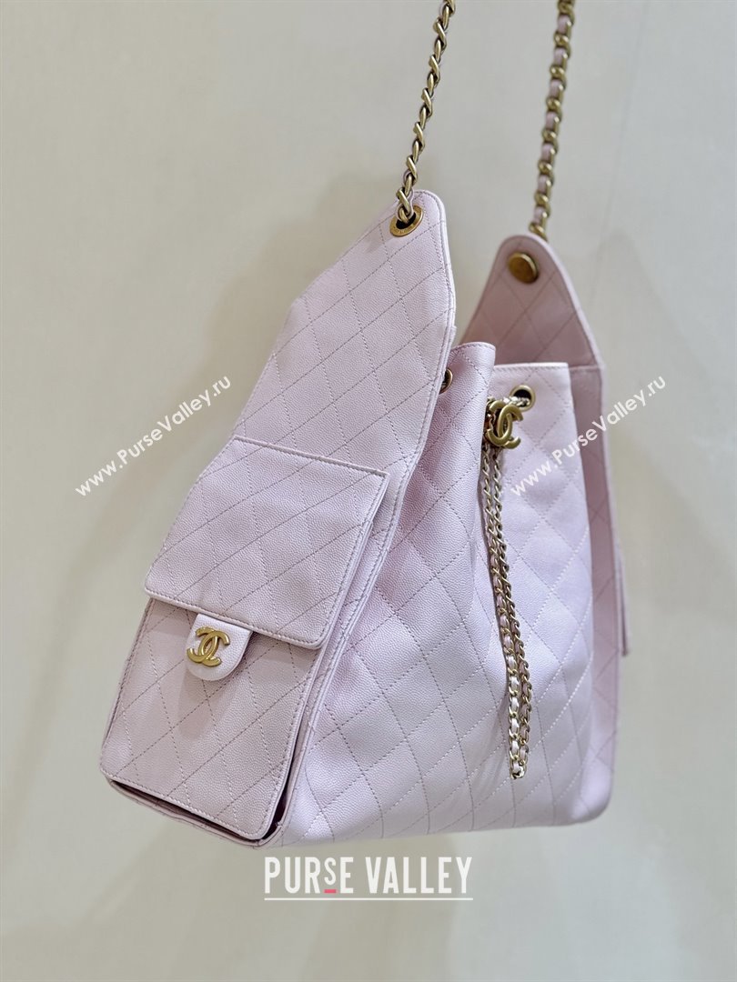 Chanel Haas Grained Calfskin Medium Hobo Bag AS5311 Pink 2025 Top Quality (SHUNY-25072908)