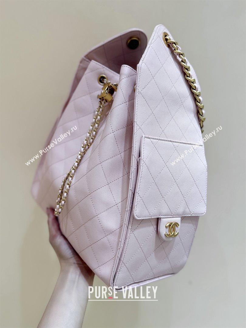 Chanel Haas Grained Calfskin Medium Hobo Bag AS5311 Pink 2025 Top Quality (SHUNY-25072908)