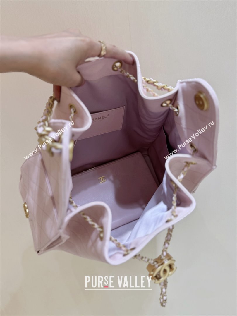Chanel Haas Grained Calfskin Medium Hobo Bag AS5311 Pink 2025 Top Quality (SHUNY-25072908)