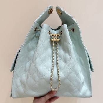 Chanel Haas Grained Calfskin Medium Hobo Bag AS5311 Light Green 2025 Top Quality (SHUNY-25072909)