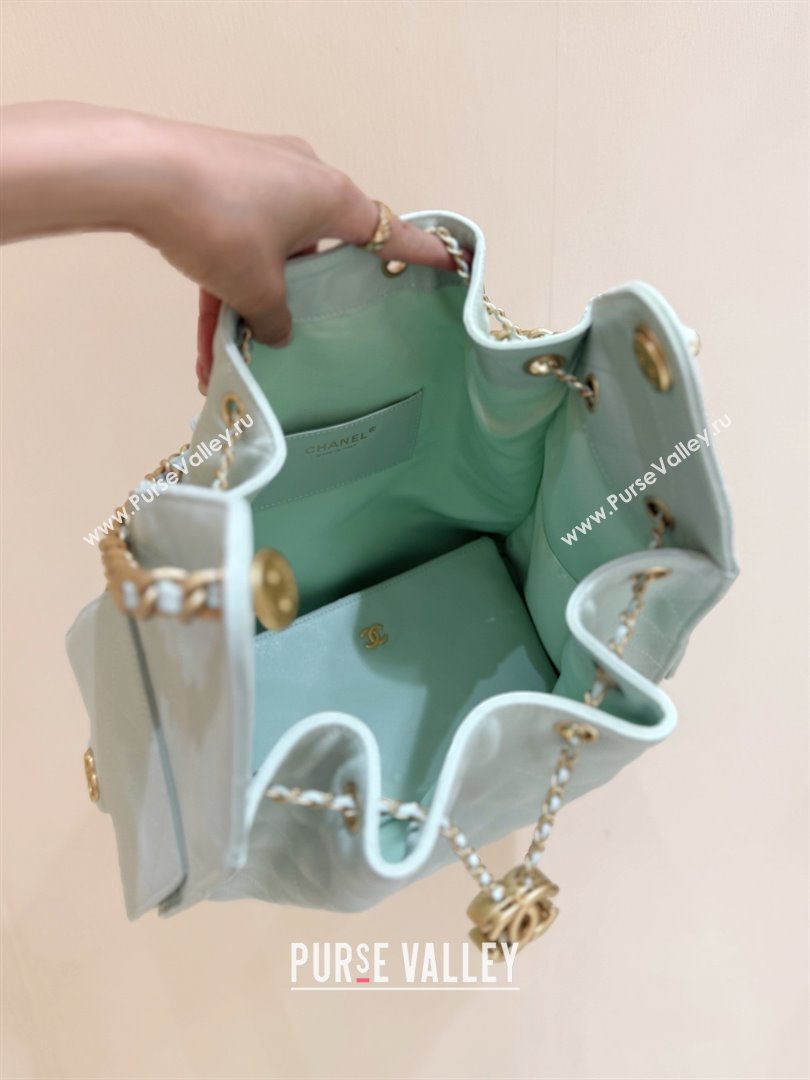 Chanel Haas Grained Calfskin Medium Hobo Bag AS5311 Light Green 2025 Top Quality (SHUNY-25072909)