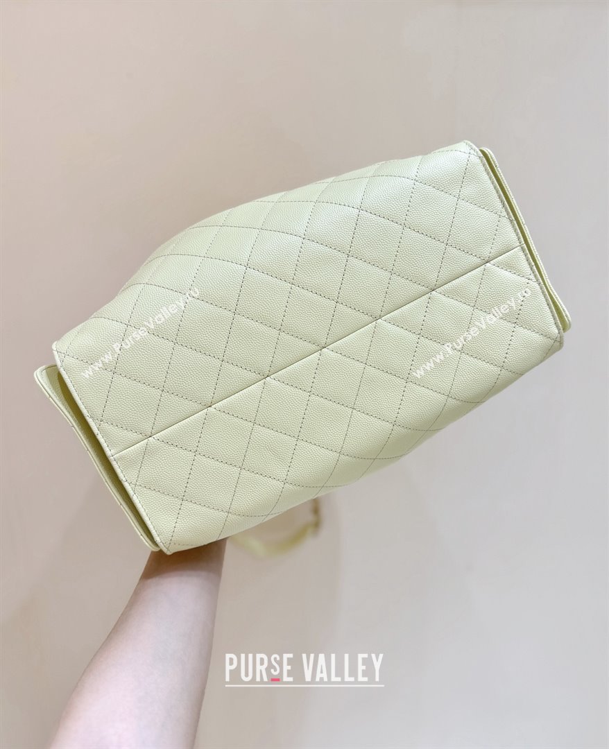 Chanel Haas Grained Calfskin Medium Hobo Bag AS5311 Light Yellow 2025 Top Quality (SHUNY-25072910)