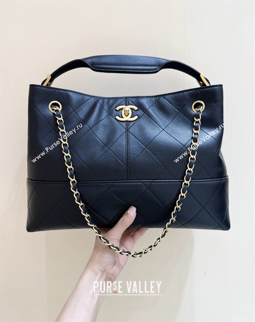 Chanel Small Tote Bag in Original Calfskin AS5634 Black 2025 Top Quality (SHUNY-25073104)
