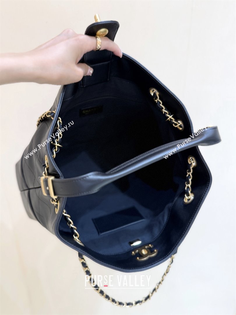 Chanel Small Tote Bag in Original Calfskin AS5634 Black 2025 Top Quality (SHUNY-25073104)