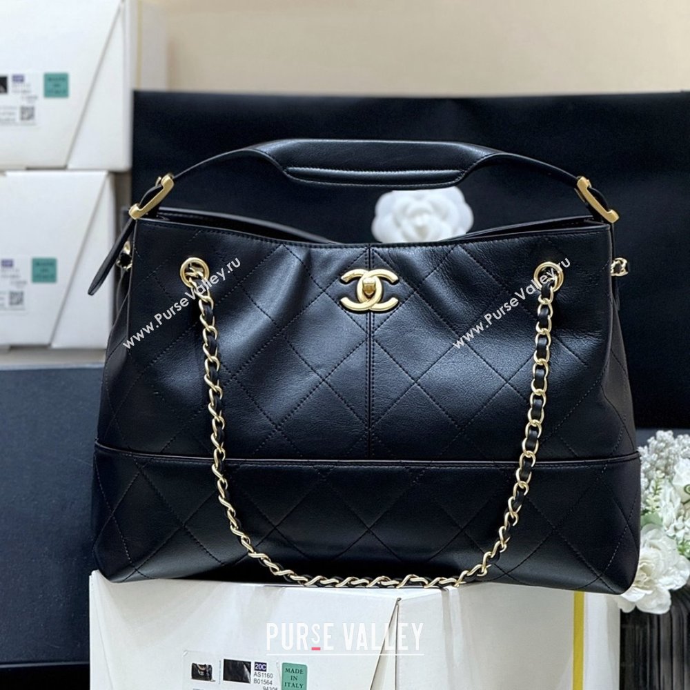Chanel Small Tote Bag in Original Calfskin AS5634 Black 2025 Top Quality (SHUNY-25073104)