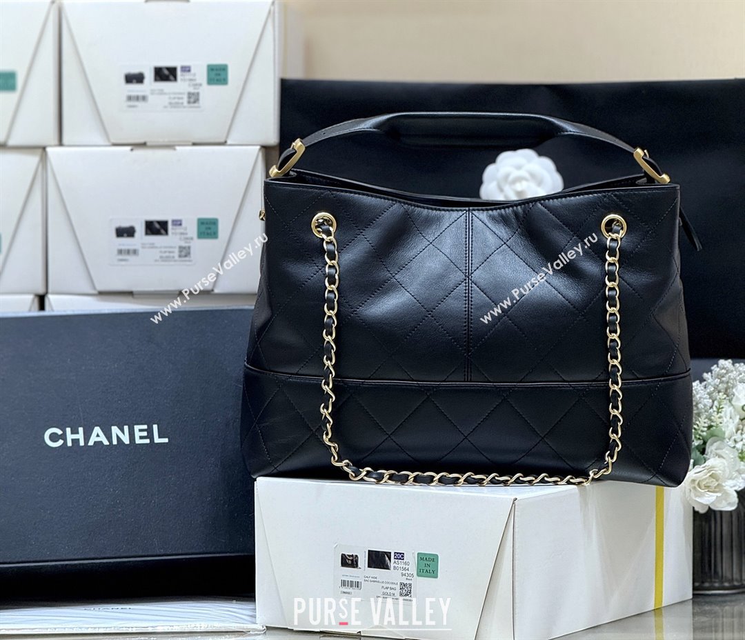 Chanel Small Tote Bag in Original Calfskin AS5634 Black 2025 Top Quality (SHUNY-25073104)