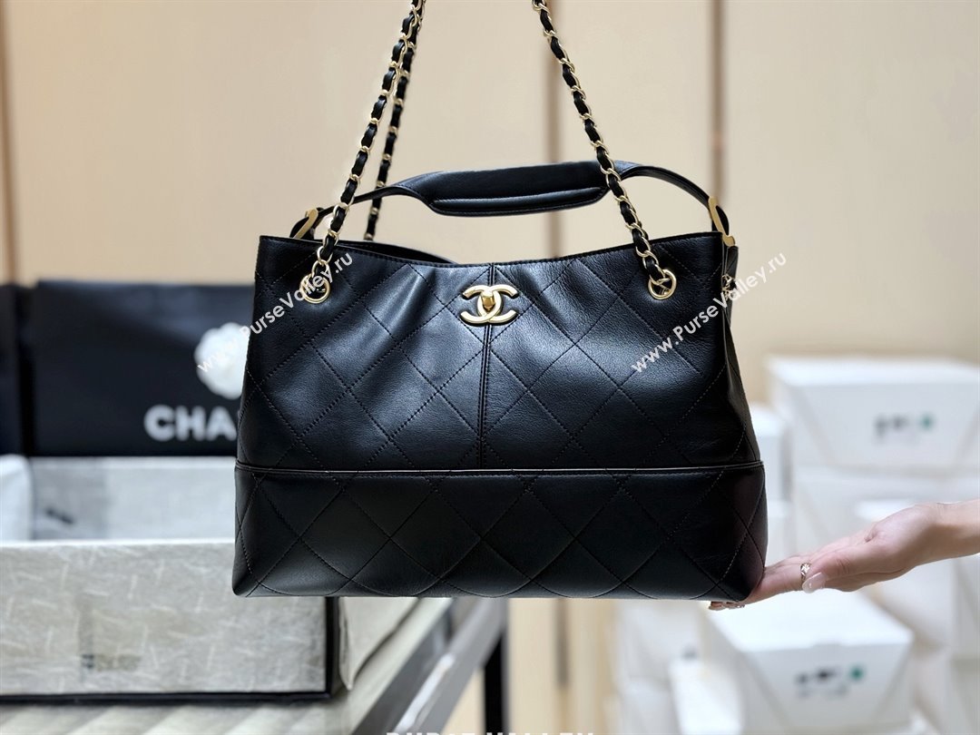 Chanel Small Tote Bag in Original Calfskin AS5634 Black 2025 Top Quality (SHUNY-25073104)