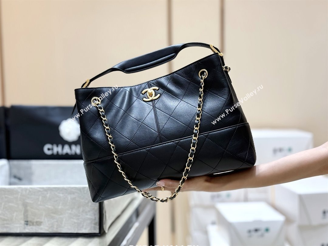 Chanel Small Tote Bag in Original Calfskin AS5634 Black 2025 Top Quality (SHUNY-25073104)