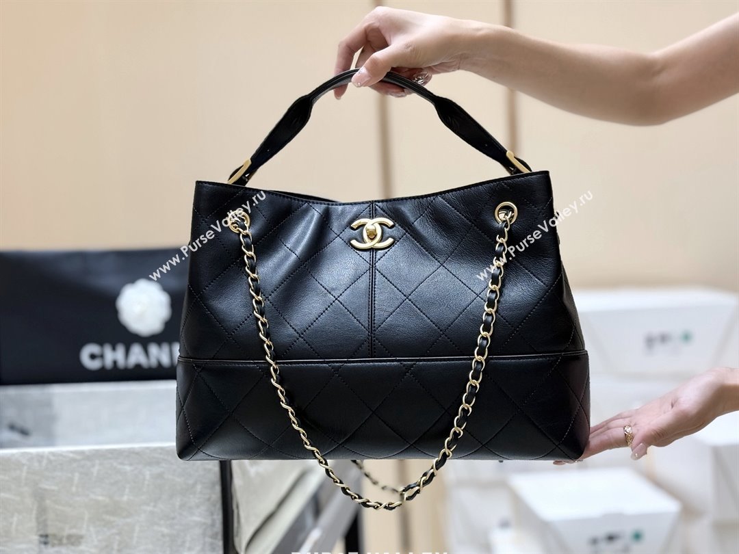 Chanel Small Tote Bag in Original Calfskin AS5634 Black 2025 Top Quality (SHUNY-25073104)