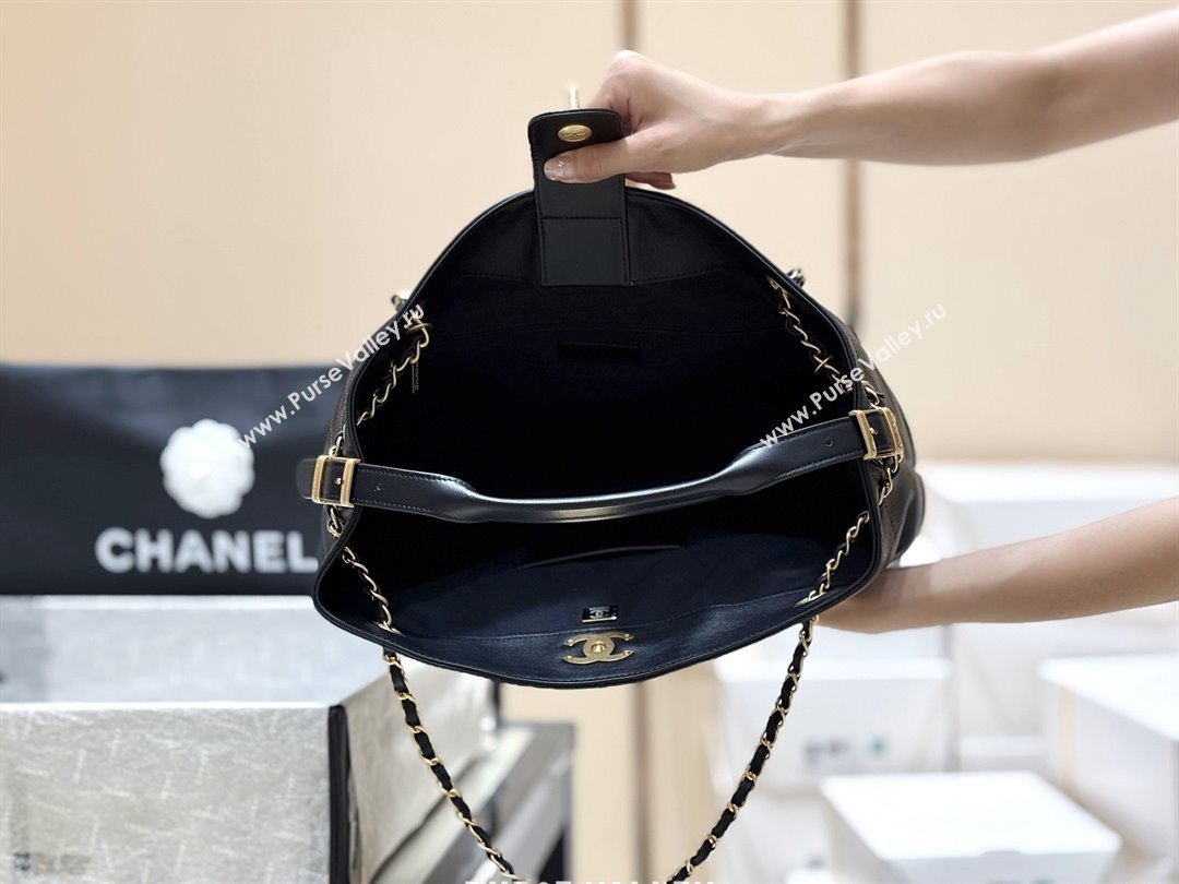 Chanel Small Tote Bag in Original Calfskin AS5634 Black 2025 Top Quality (SHUNY-25073104)